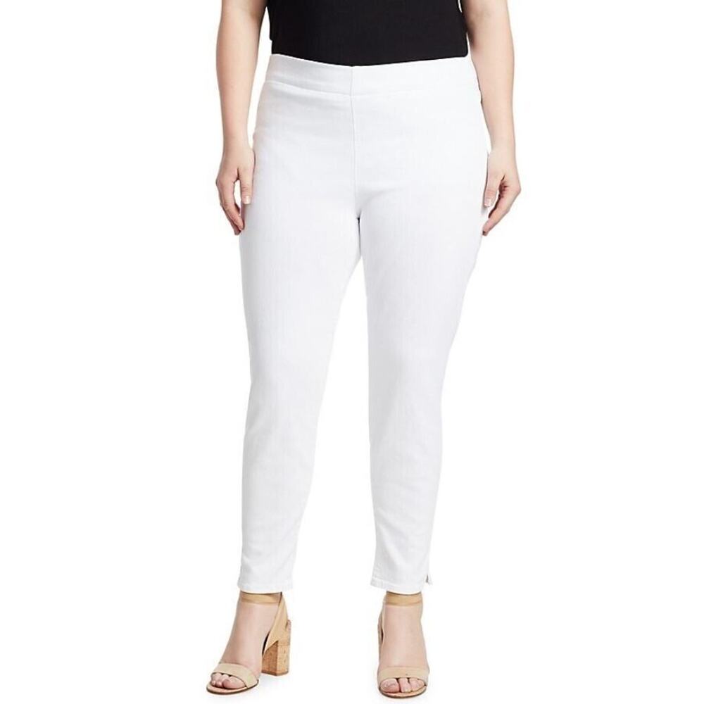 NYDJ Women's Pull On Marilyn Straight in Optic White Size 22 MSRP $119